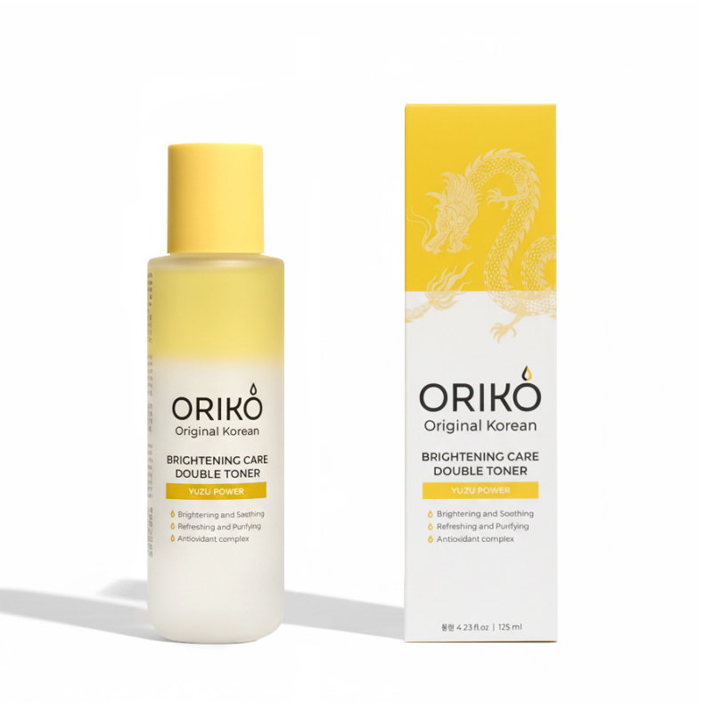ORIKO Brightening care double toner with yuzu extract Двухфазный тонер для лица с экстрактом юдзу, выравнивающий тон кожи 125мл