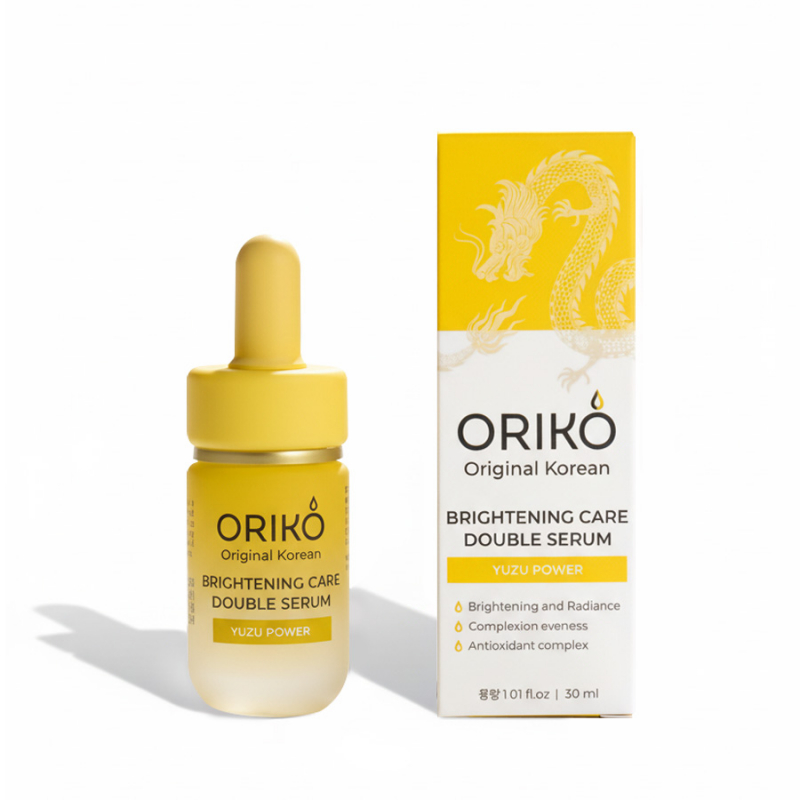 ORIKO Brightening care double serum with yuzu extract Двухфазная сыворотка для лица с экстрактом юдзу, выравнивающая тон кожи 30мл